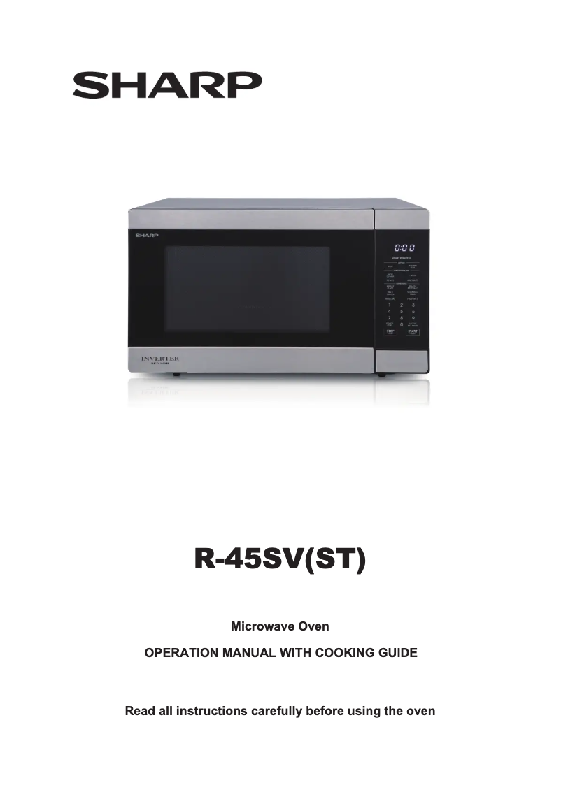Image de la première page du manuel de l'appareil R-45SV