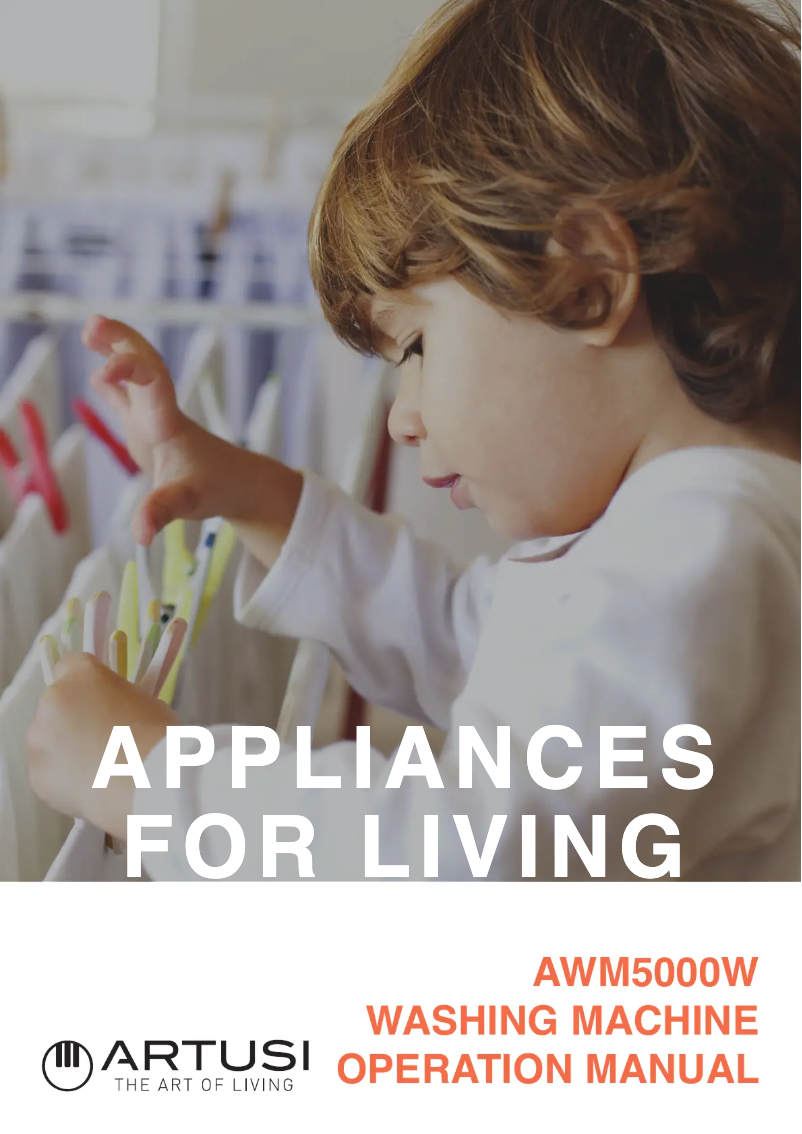 Page 1 de la notice Manuel utilisateur Artusi AWM5000W
