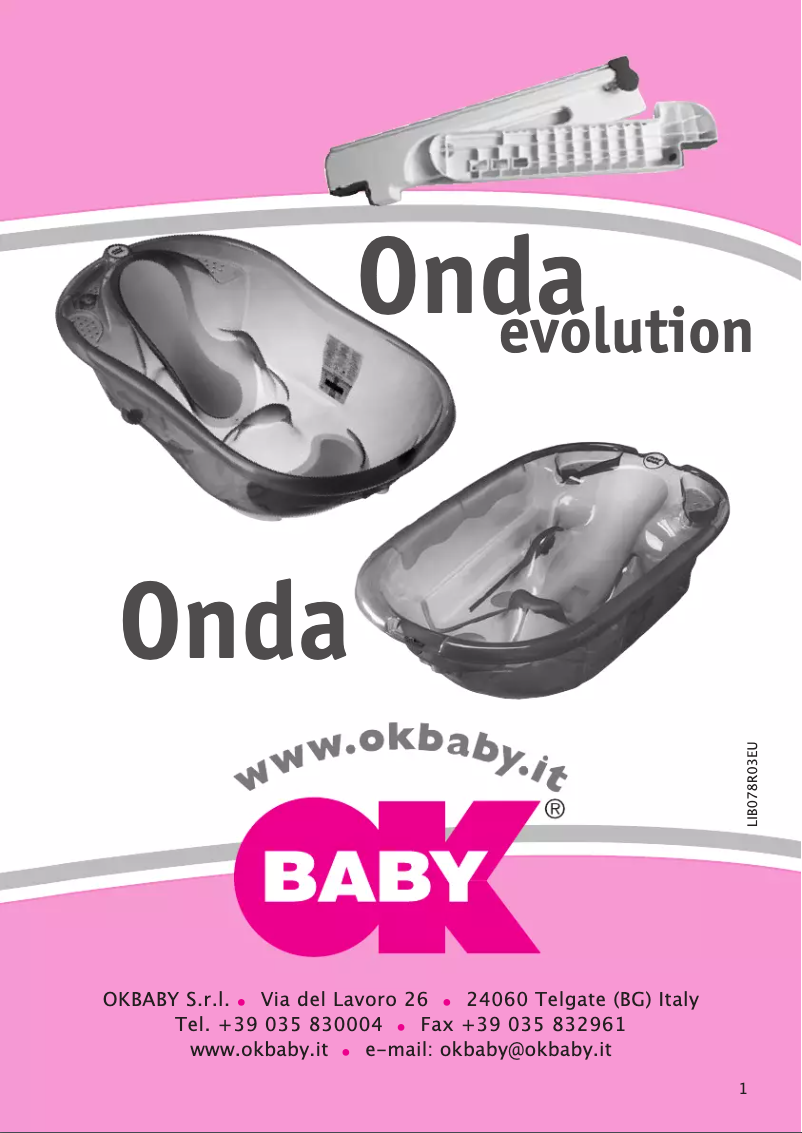 Page 1 de la notice Manuel utilisateur OKBABY Onda Evolution