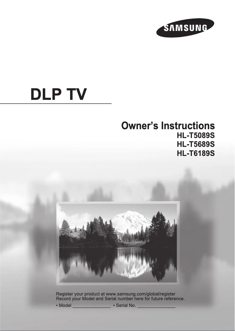 Image de la première page du manuel de l'appareil HL-T5089S
