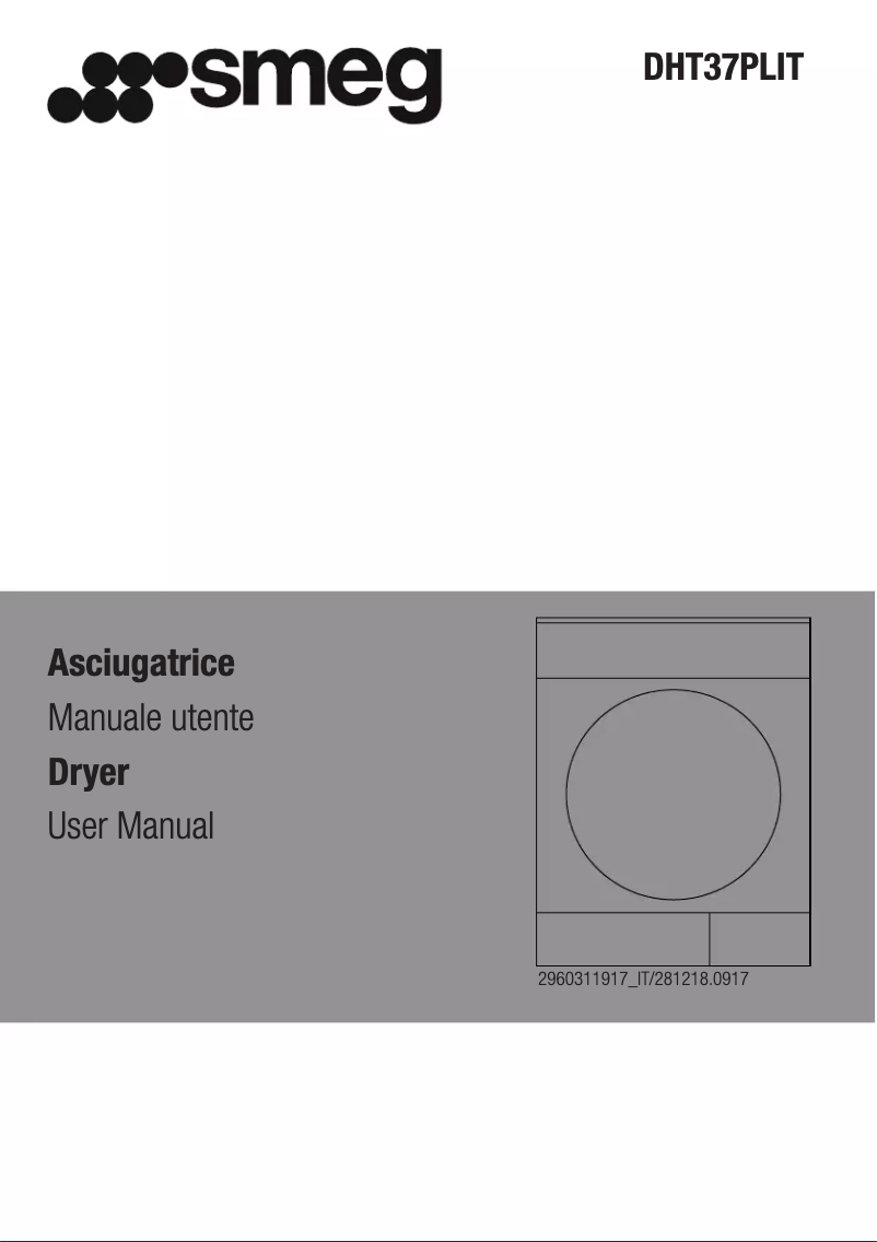 Page n°1 - Manuel utilisateur Smeg DHT37PLIT