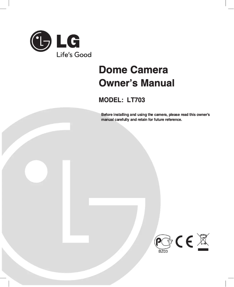 Page 1 de la notice Manuel utilisateur LG LT703P