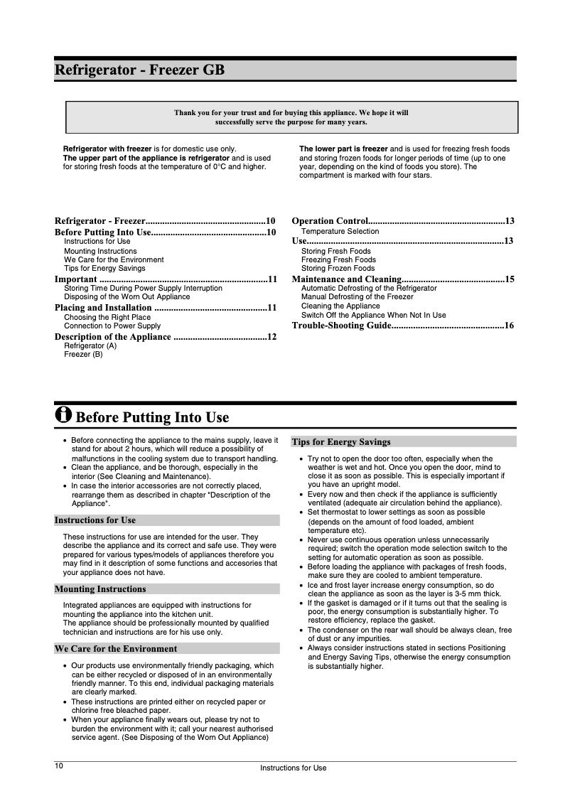 Page 1 de la notice Manuel utilisateur Smeg CR321APSX