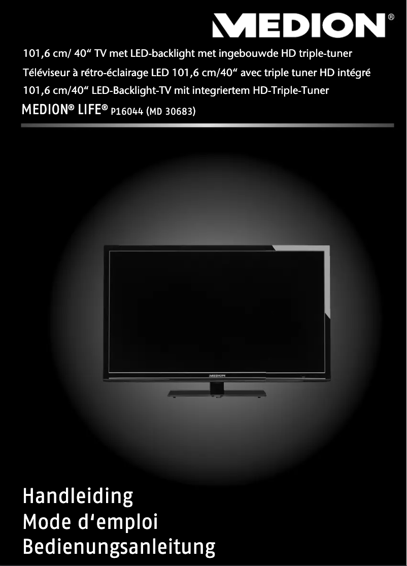 Page 1 de la notice Manuel utilisateur Medion LIFE P16044 (MD 30683)