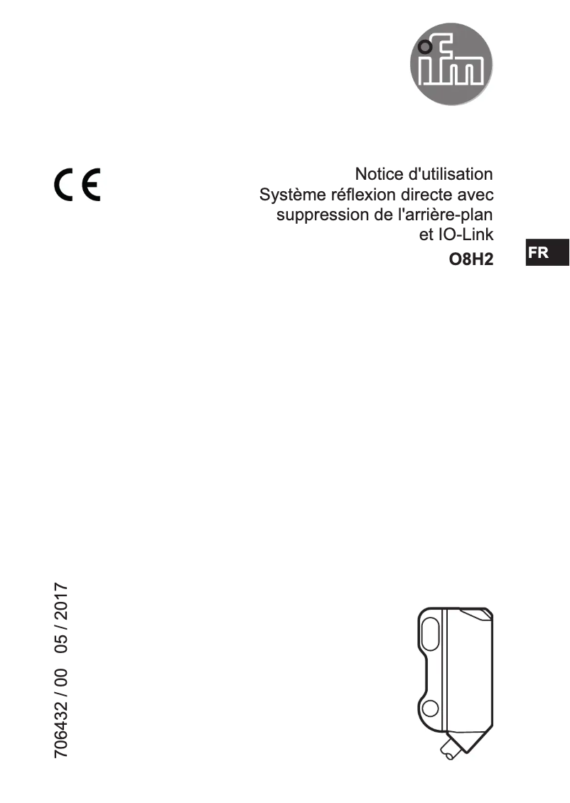 Image de la première page du manuel de l'appareil O8H200