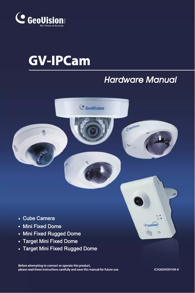 Page 1 de la notice Manuel utilisateur Geovision GV-MFD1501-1F