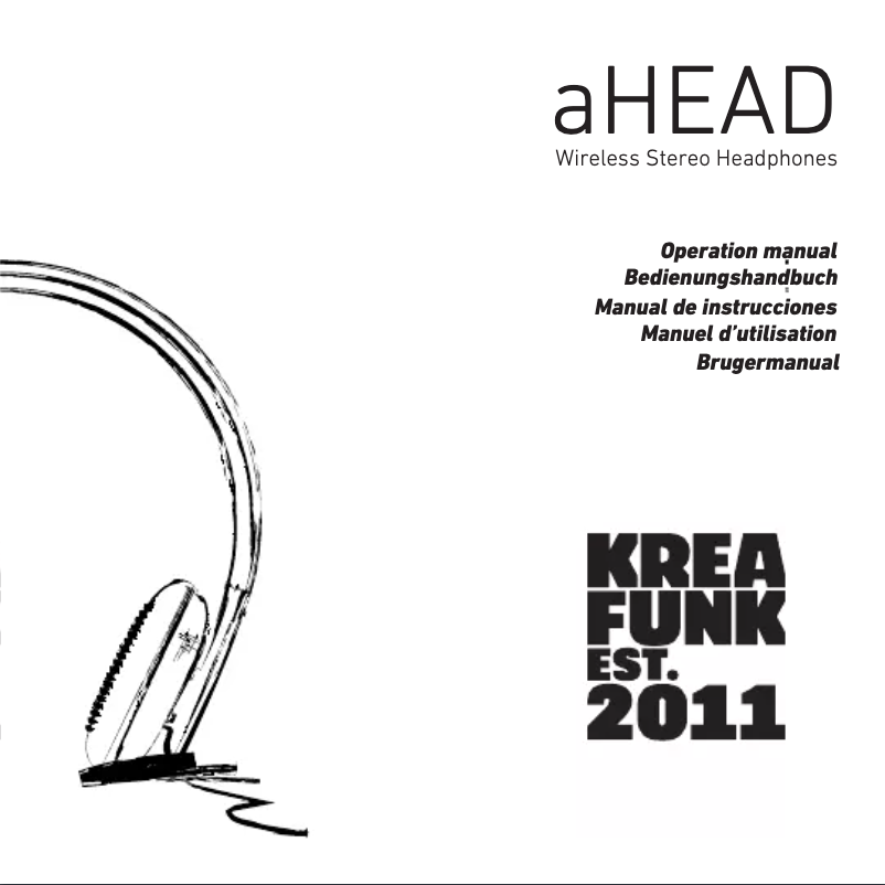 Page 1 de la notice Manuel utilisateur Kreafunk aHEAD