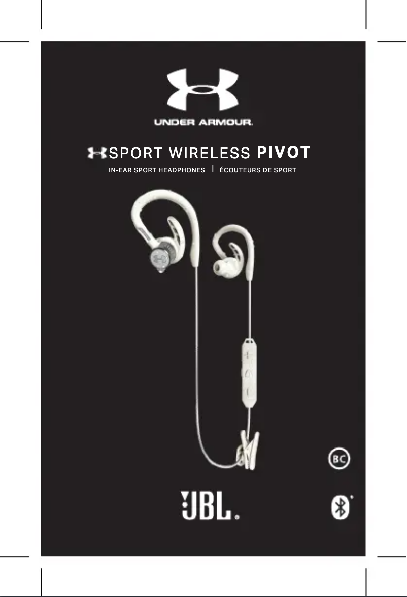 Page 1 de la notice Manuel utilisateur JBL Under Armour Sport Wireless Pivot