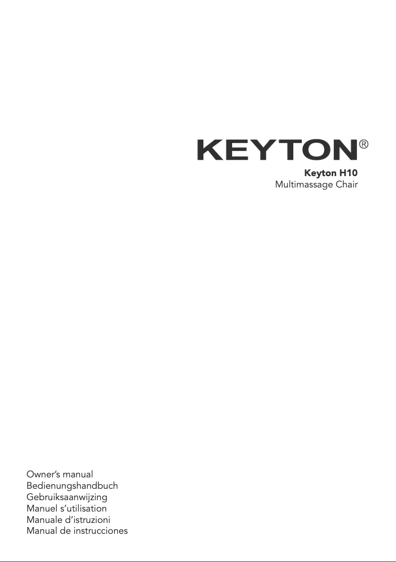 Page 1 de la notice Manuel utilisateur Keyton H10