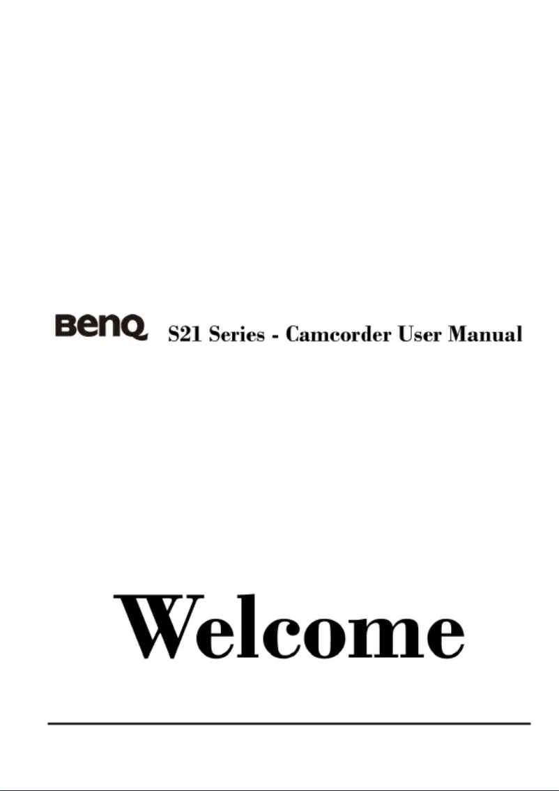 Page n°1 - Manuel utilisateur BenQ S21