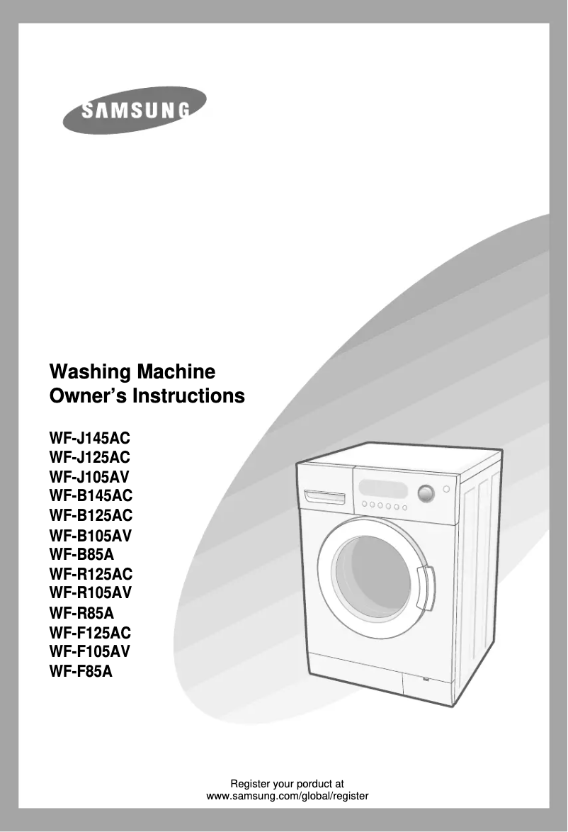 Page 1 de la notice Manuel utilisateur Samsung WF-J144A