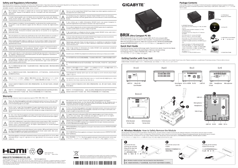 Page n°1 - Manuel utilisateur Gigabyte GB-BACE-3000