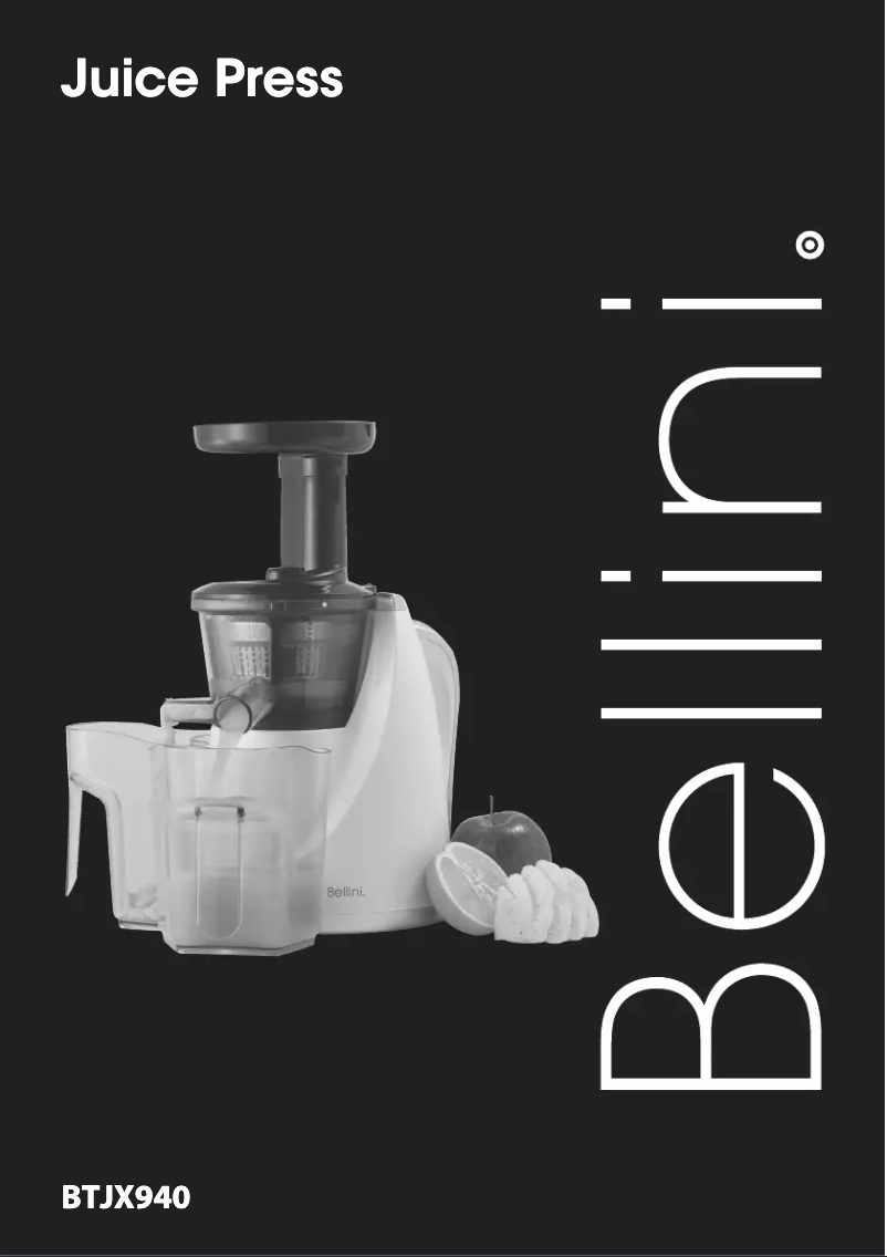 Page n°1 - Manuel utilisateur Bellini BTJX940