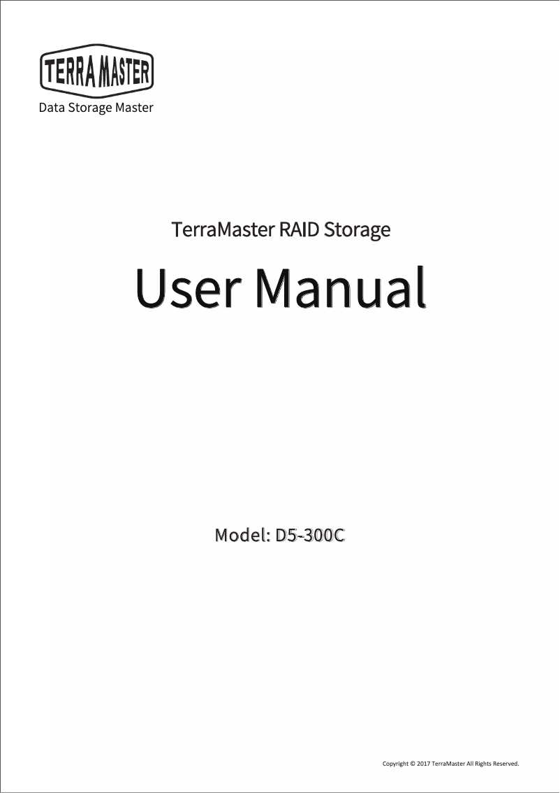 Página 1 del manual Manual de usuario TerraMaster D5-300C