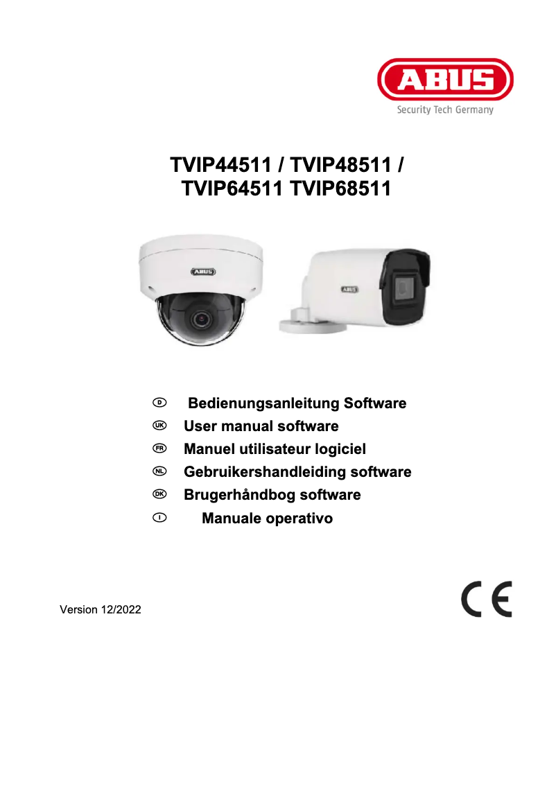 Page n°1 - Manuel utilisateur Abus TVIP68511