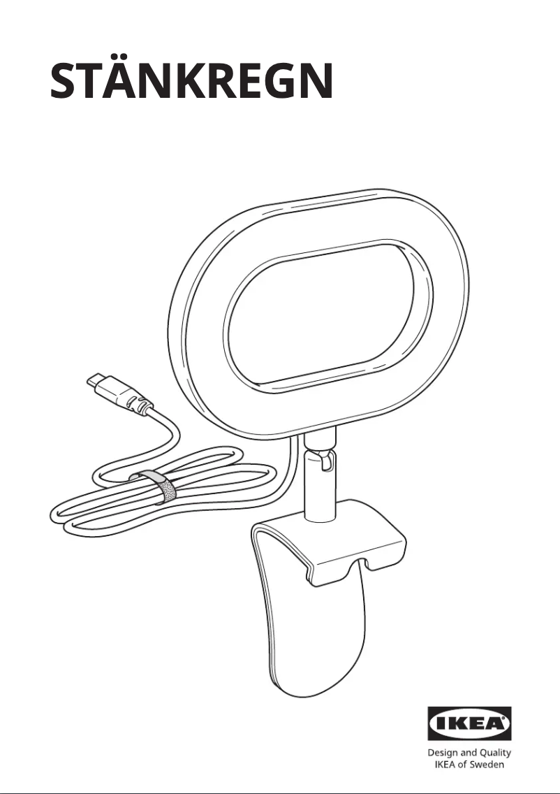 Page 1 de la notice Manuel utilisateur Ikea STÄNKREGN 005.421.54