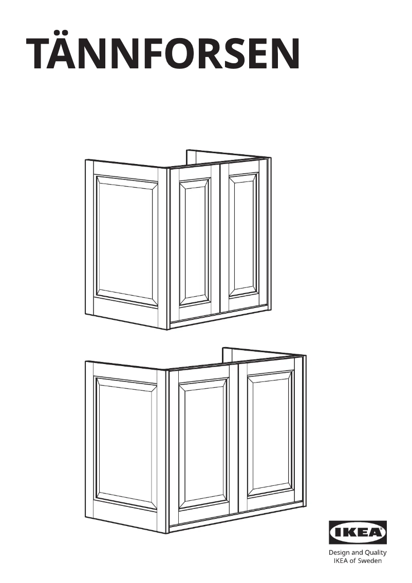 Imagen de la primera página del manual del dispositivo TÄNNFORSEN 605.351.22