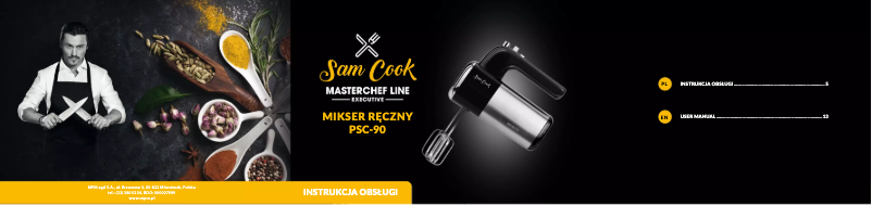 Page 1 de la notice Manuel utilisateur Sam Cook PSC-90