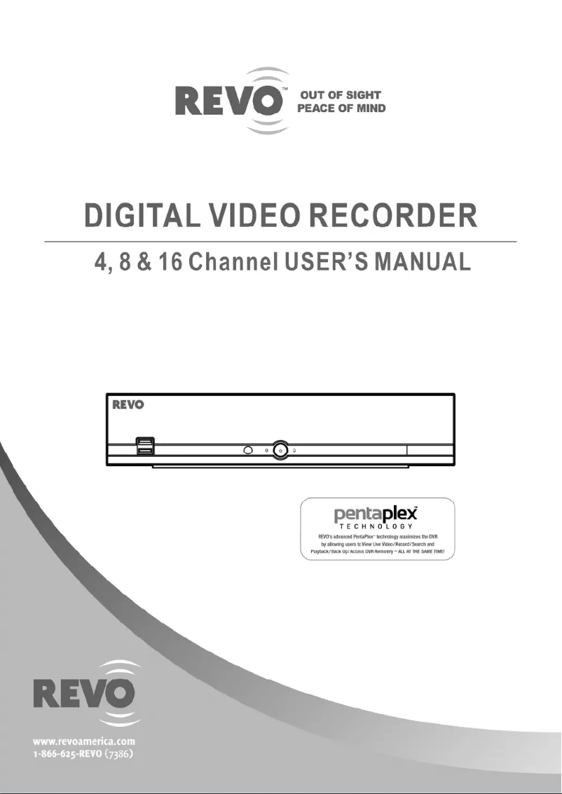 Page n°1 - Manuel utilisateur REVO RE16BNDL5-3000