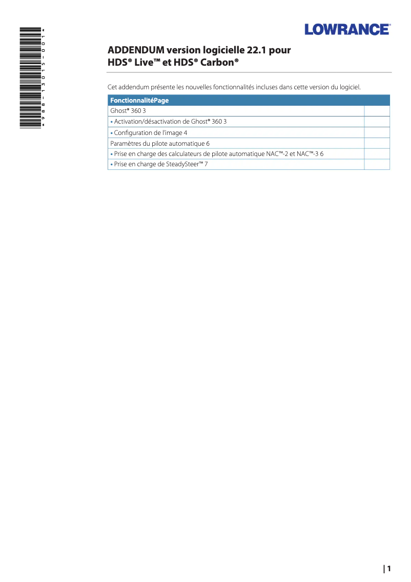 Imagen de la primera página del manual del dispositivo HDS LIVE 12