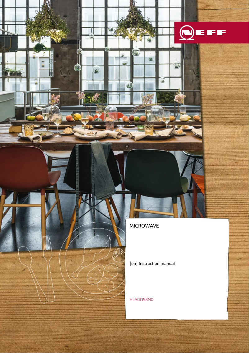 Page 1 de la notice Manuel d'utilisation et d'entretien Neff HLAGD53N0