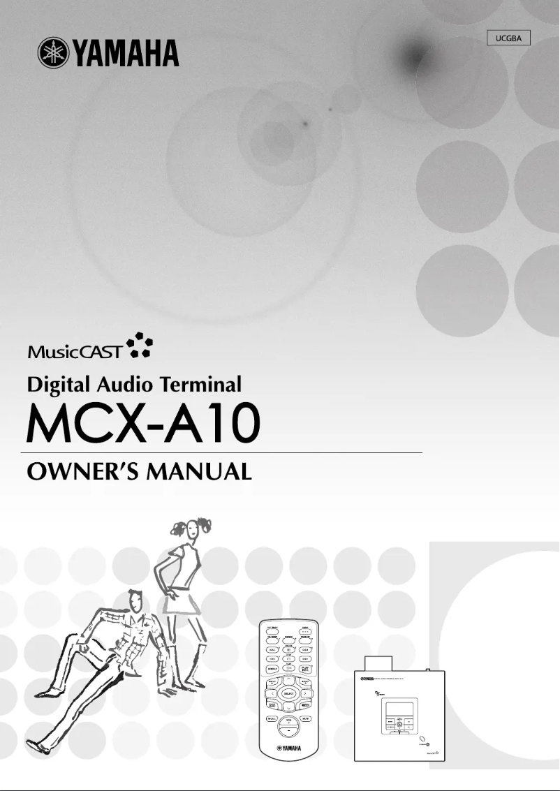 Page n°1 - Manuel utilisateur Yamaha MCX-A10