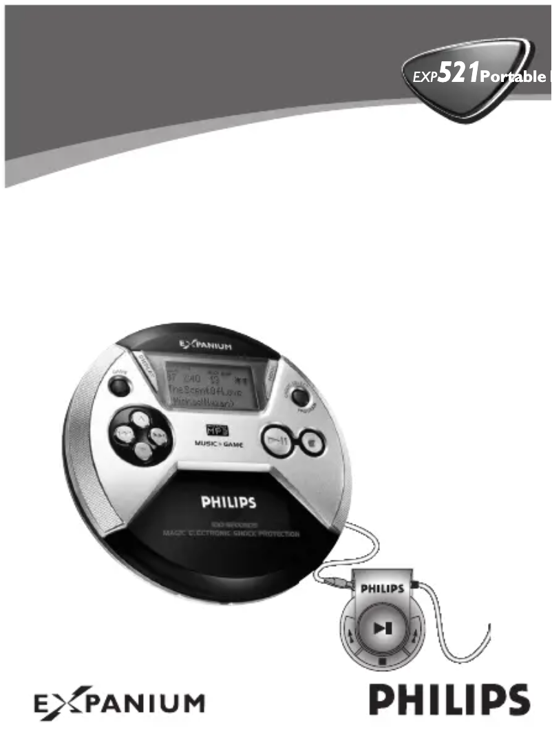 Page n°1 - Manuel utilisateur Philips Expanium EXP521