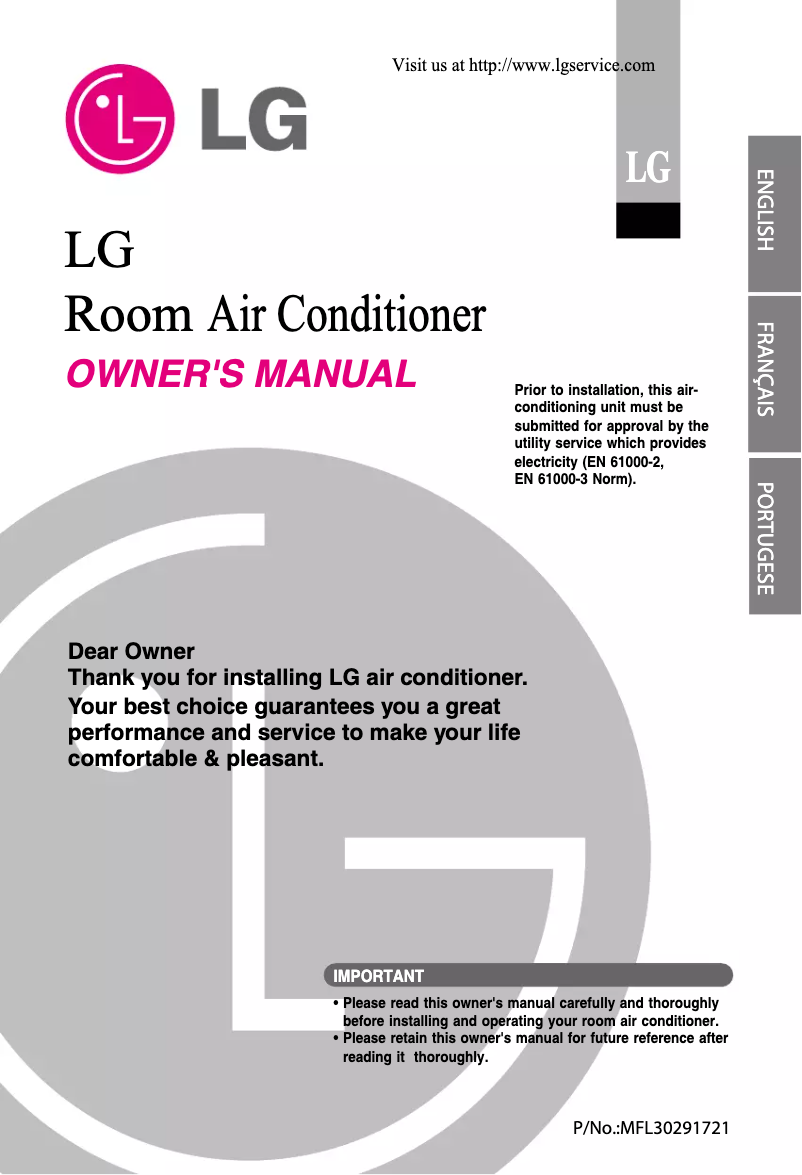 Page 1 de la notice Manuel utilisateur LG HSNC2465FM1