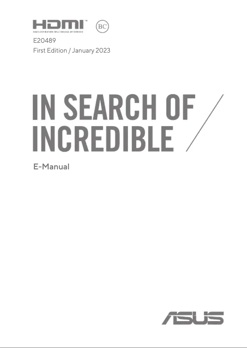 Page n°1 - Manuel utilisateur Asus VivoBook S