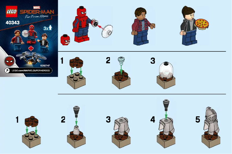 Page 1 de la notice Manuel utilisateur Lego Marvel Spider-Man 40343