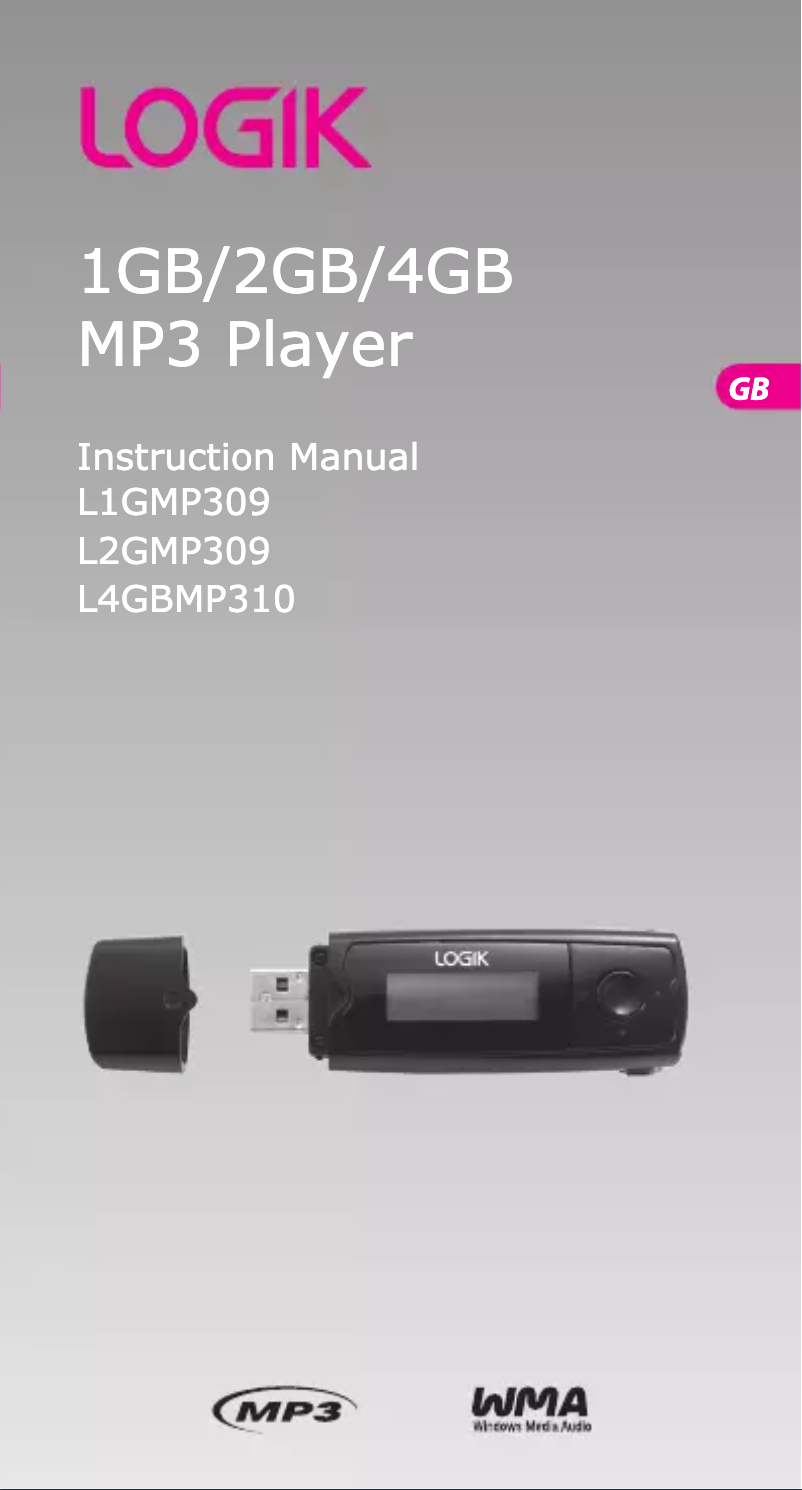 Page n°1 - Manuel utilisateur Logik L1GMP309
