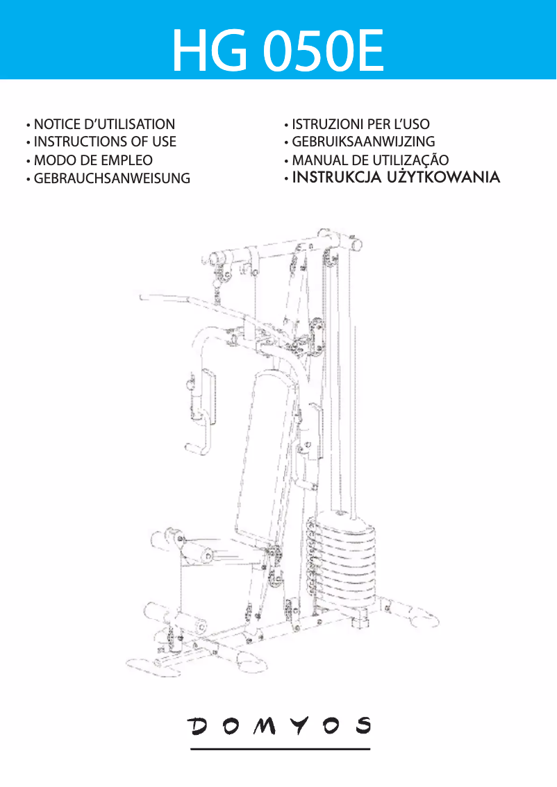 Page n°1 - Manuel utilisateur Domyos HG 50
