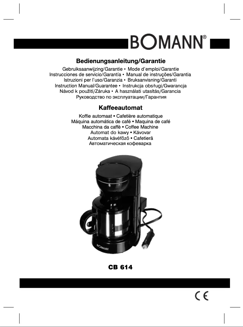 Image de la première page du manuel de l'appareil CB 614