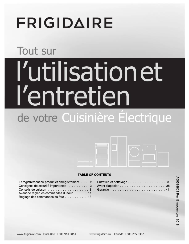 Image de la première page du manuel de l'appareil FGET3066UD