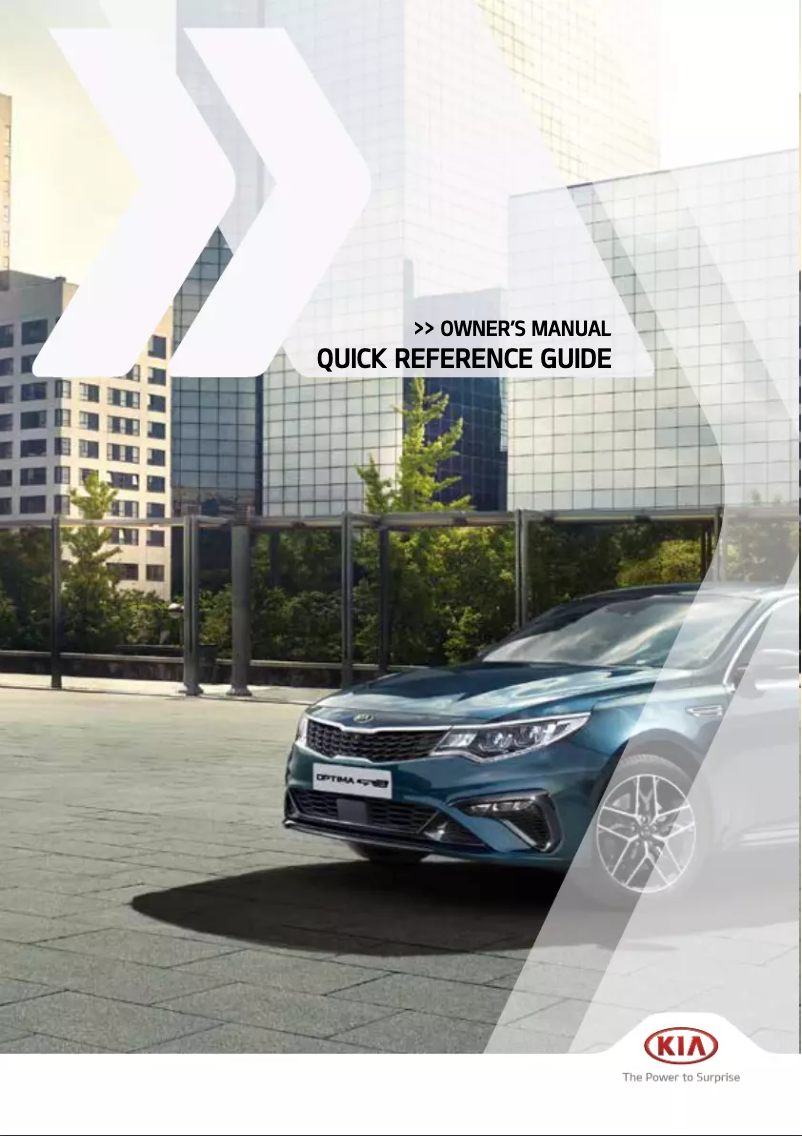 Page 1 de la notice Manuel utilisateur Kia Optima Sportswagon (2019)