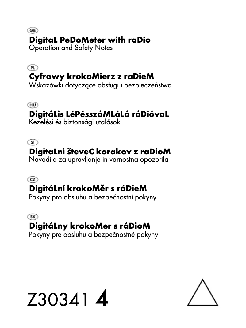 Page n°1 - Manuel utilisateur Crivit IAN 54421