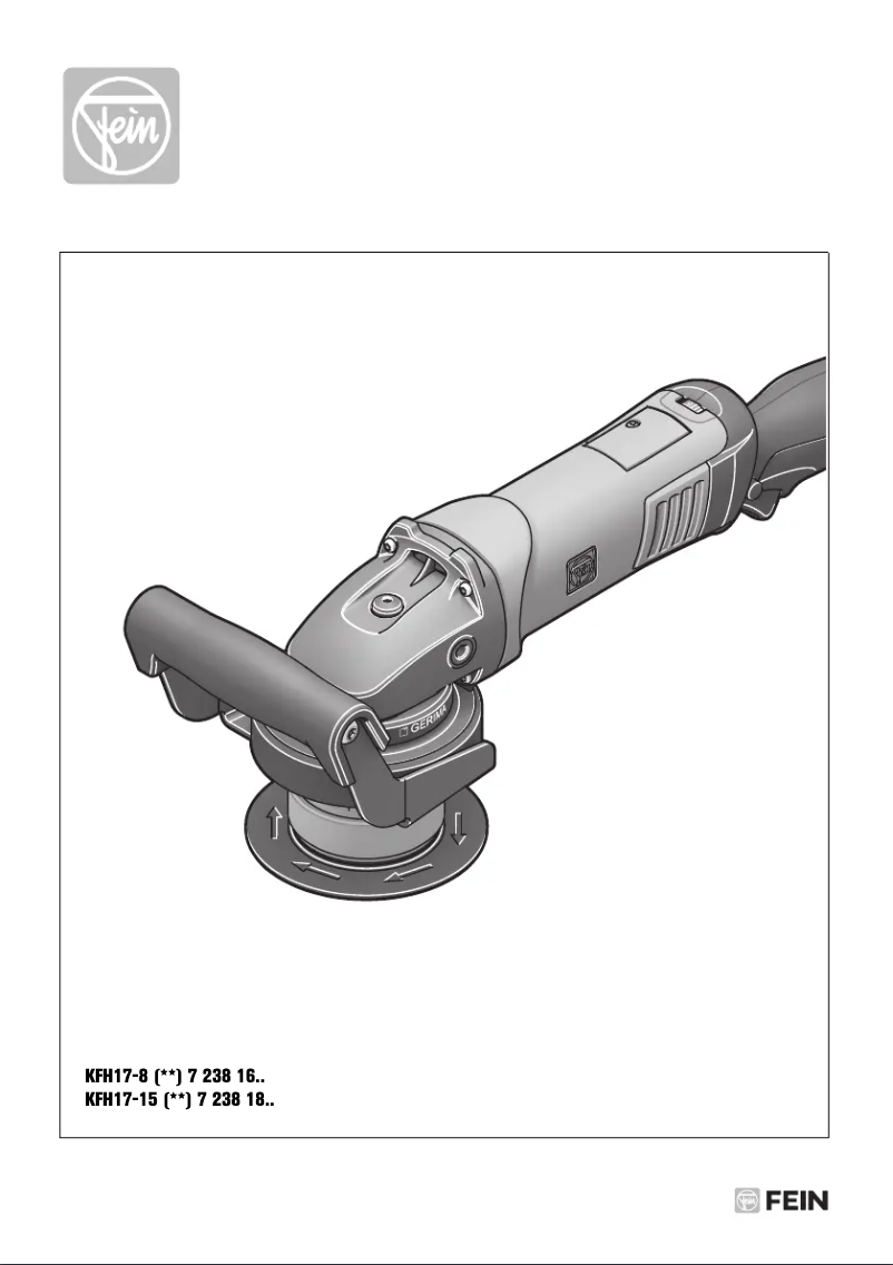Page n°1 - Manuel utilisateur Fein KFH 17-8 R