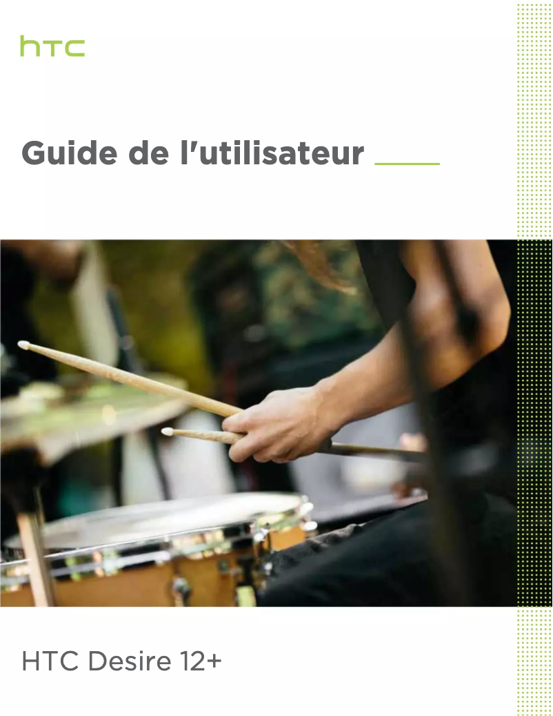 Imagen de la primera página del manual del dispositivo Desire 12+