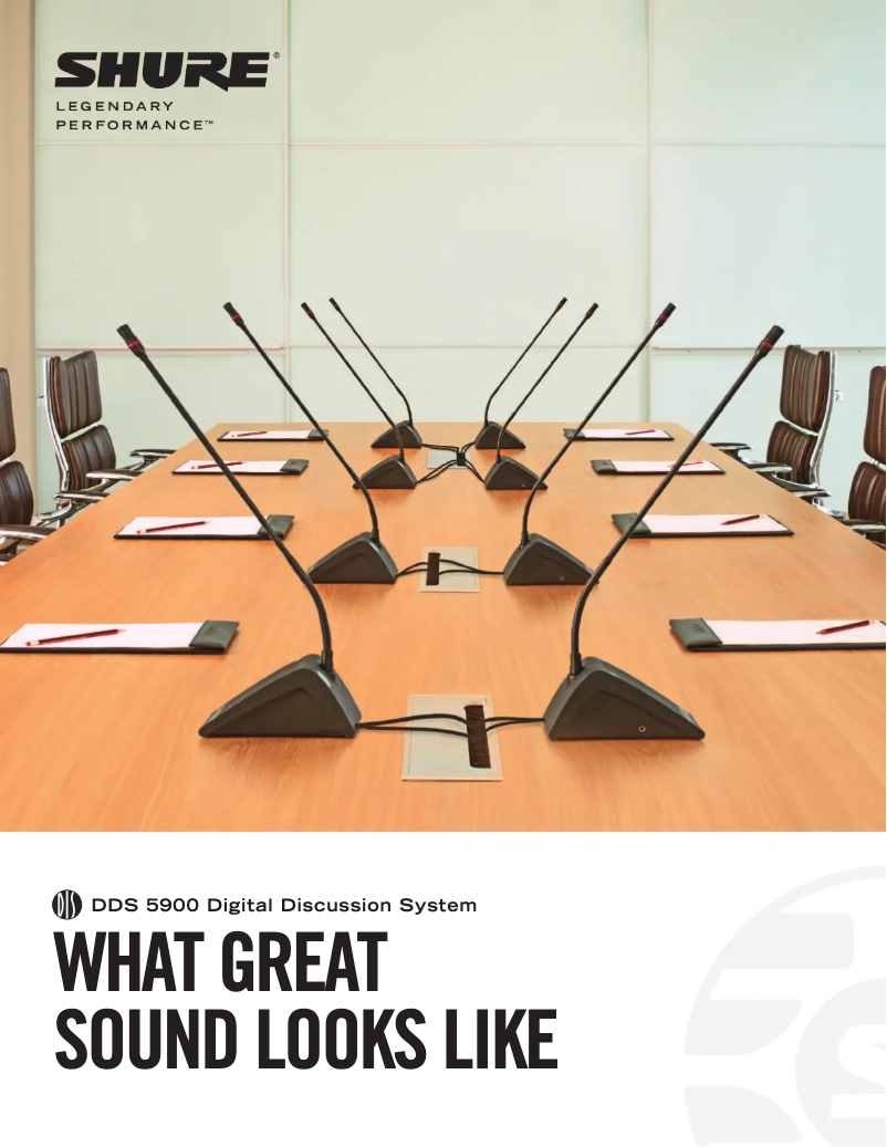 Página 1 del manual Folleto Shure DDS-5900