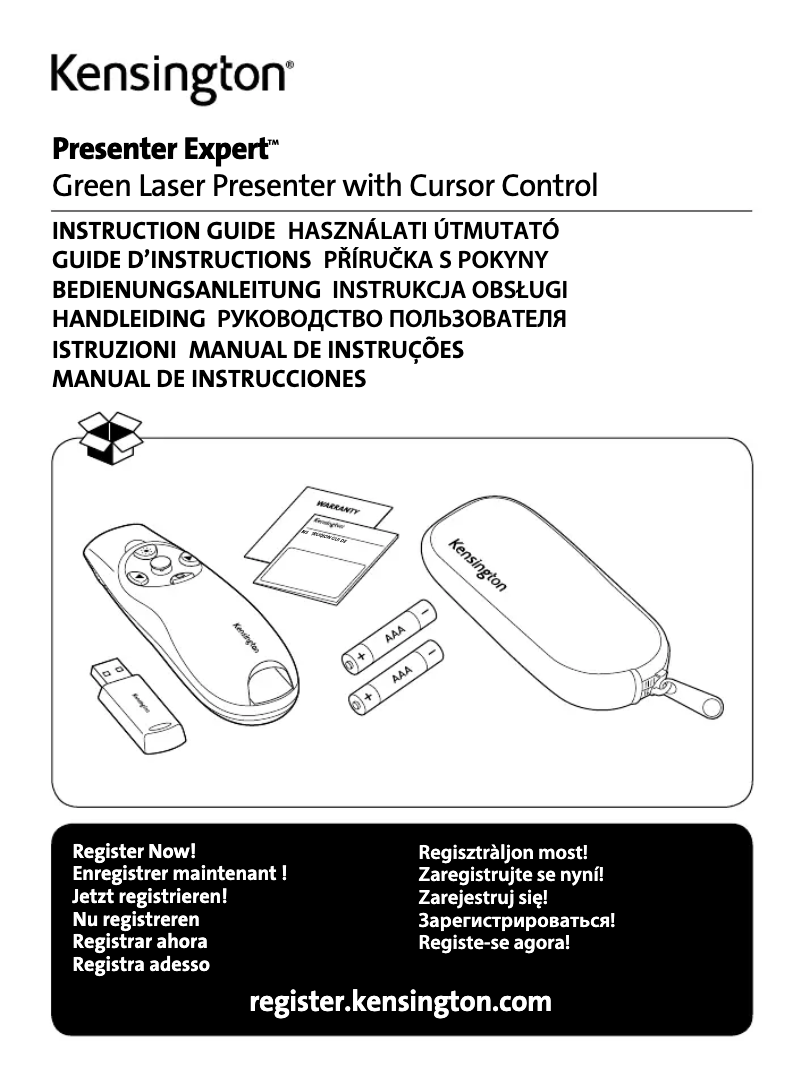 Image de la première page du manuel de l'appareil Presenter Expert