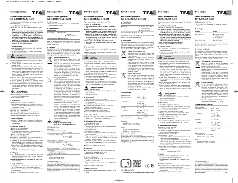 Imagen de la primera página del manual del dispositivo 30.5002