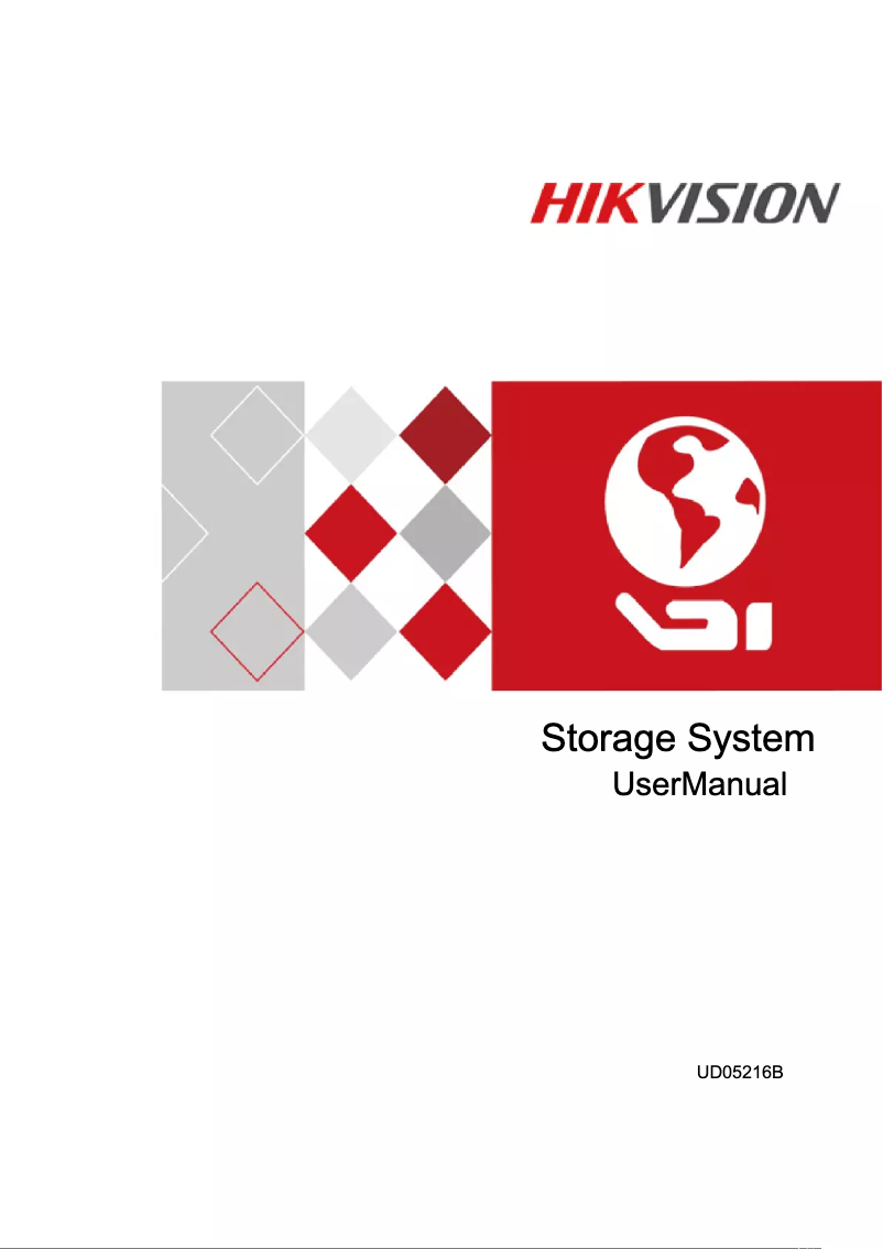 Page 1 de la notice Manuel utilisateur Hikvision DS-A81016S