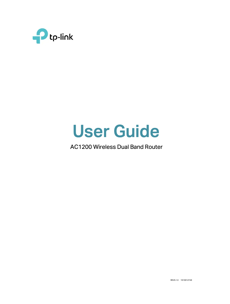 Page 1 de la notice Guide d'installation TP-Link Archer A5