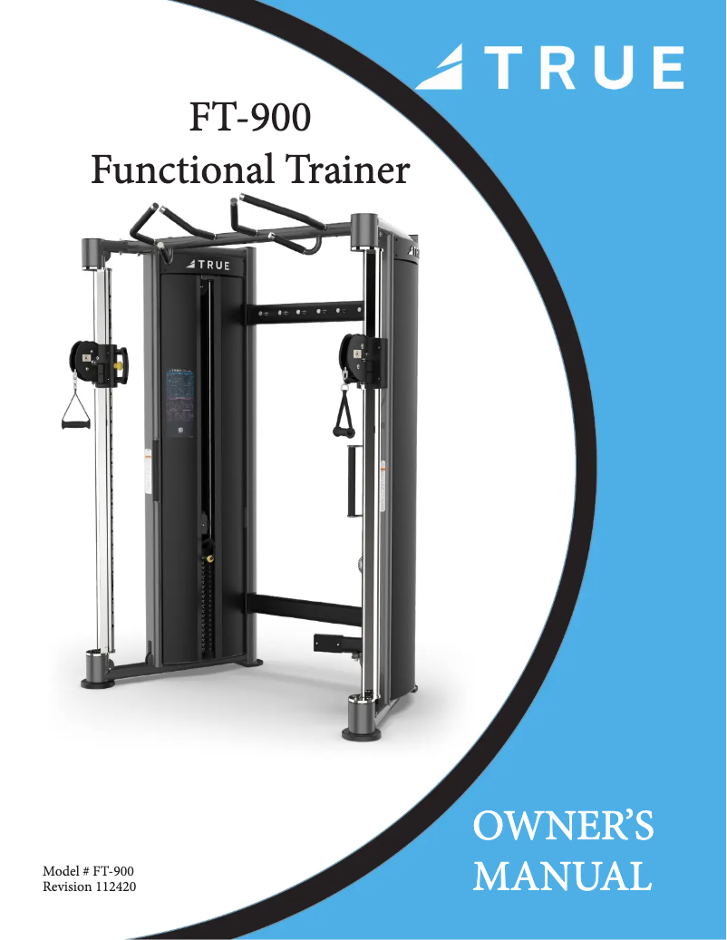 Page 1 de la notice Manuel utilisateur True FT-900