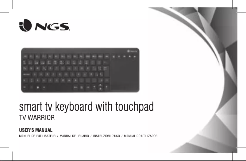 Page 1 of the manual User Manual NGS TV Warrior