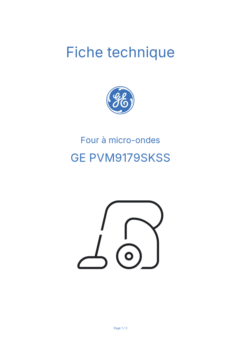 Image de la première page du manuel de l'appareil PVM9179SKSS