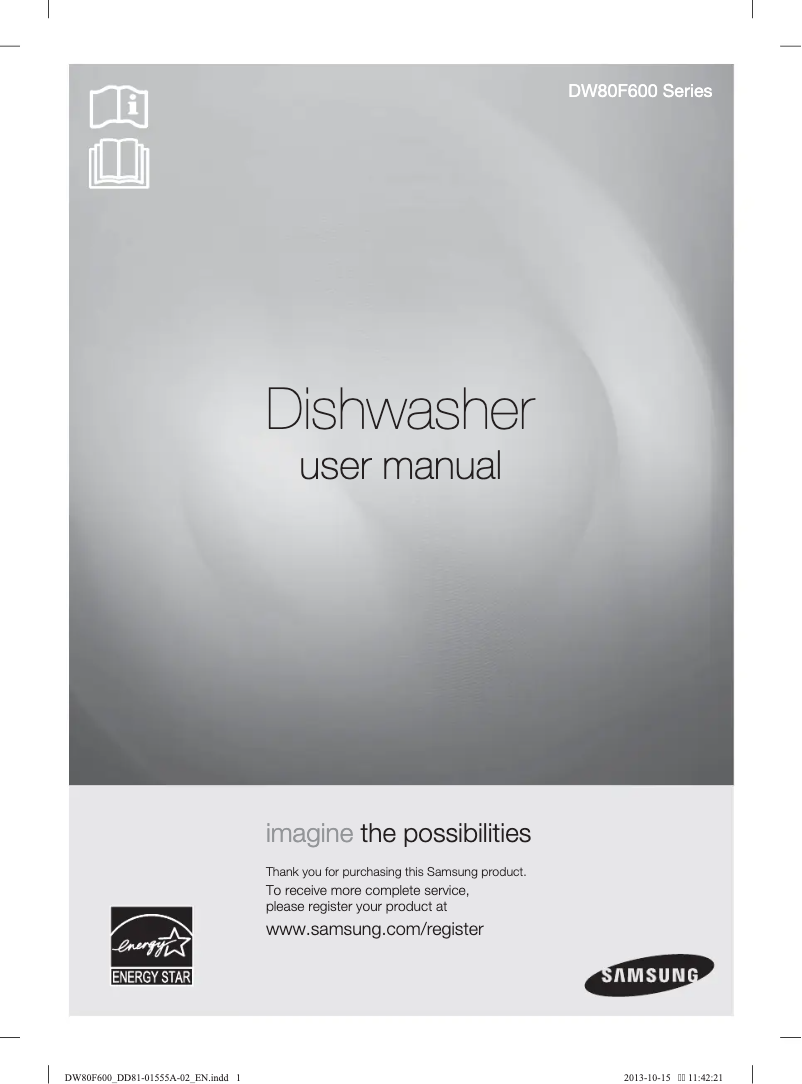 Page n°1 - Manuel utilisateur Samsung DW80F600UTW