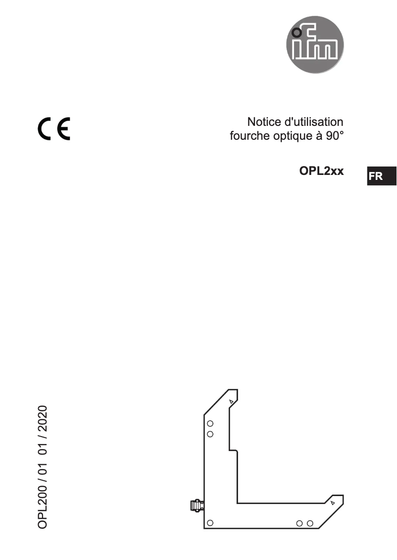 Page n°1 - Manuel utilisateur IFM OPL203