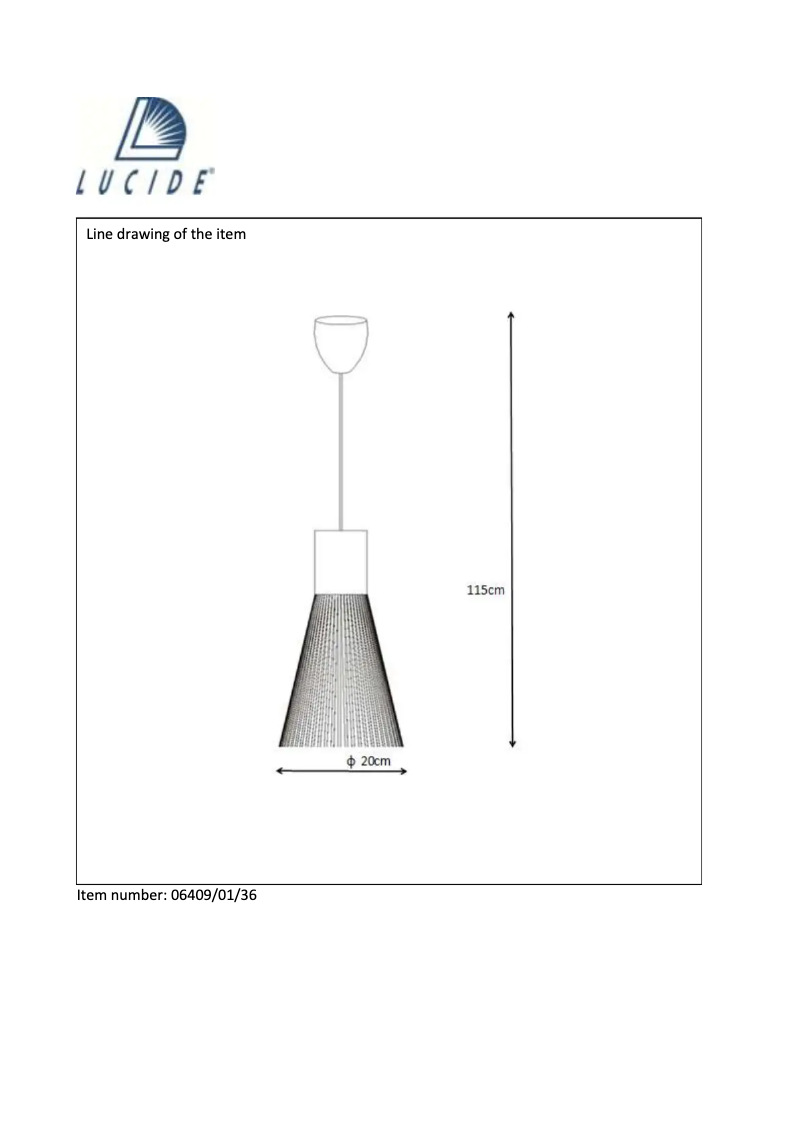 Page 1 de la notice Manuel utilisateur Lucide Lima