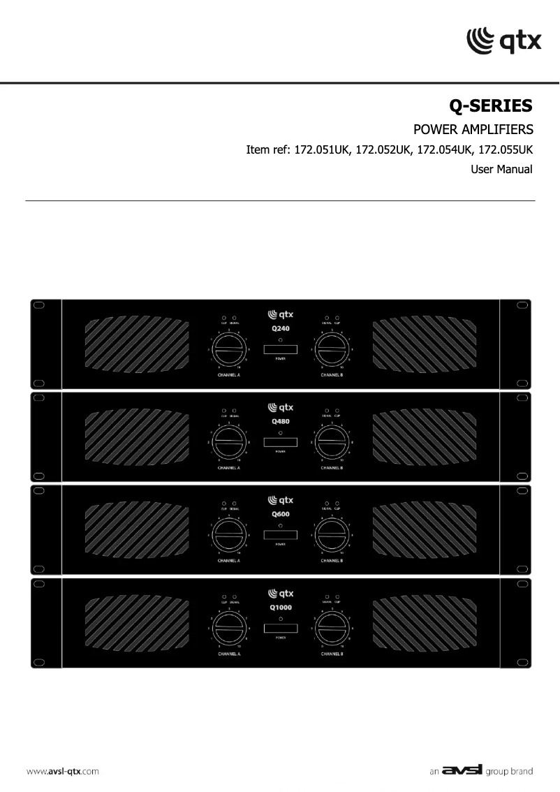 Page 1 de la notice Manuel utilisateur Qtx Q240